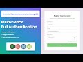 Full Advanced Authenticaton Tutorial - Node.js, JWT, React.js, Next.js, MongoDB, Express