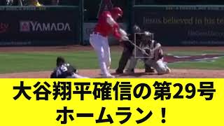 【ホームランマシーン】大谷翔平確信の第29号ホームラン！