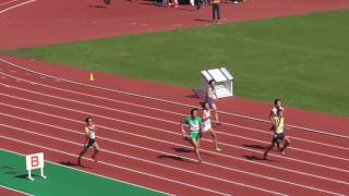 第44回名古屋地区陸上競技選手権大会　男子200m　予選第2組　2016/10/16