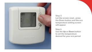 Using the Eco button on the DT92E Wireless  Thermostat | Honeywell Home