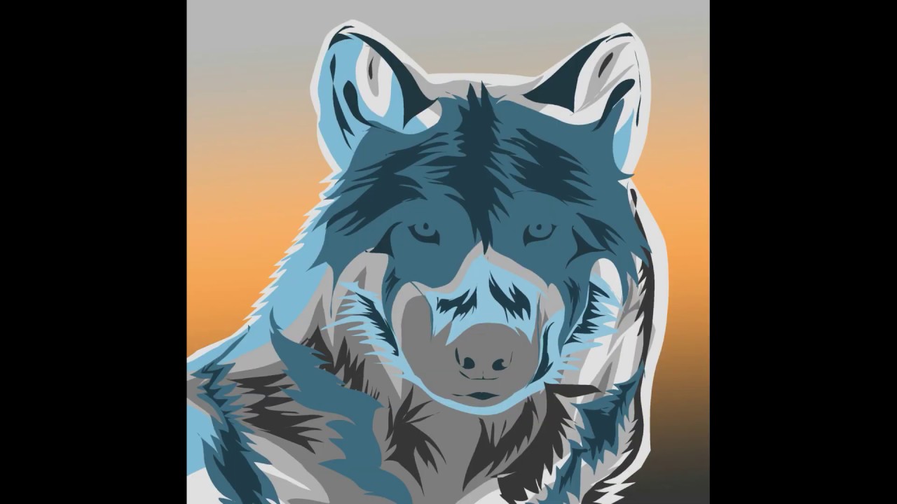 Wolf Vector Speed Art Adobe Photoshop Youtube