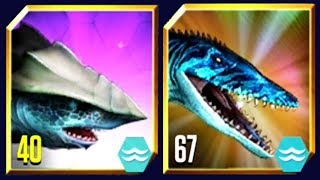 NEW MEGARCHELON vs MOSASAURUS (JURASSIC WORLD)