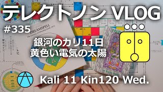 【テレクトノンVLOG】335・TELEKTONON 8.11・銀河の月・Kali カリ11日・黄色い電気の太陽・Kin120・白い倍音の魔法使いの年