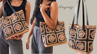 Çiçek desenli çanta yapımı  #diy  crochet bag design