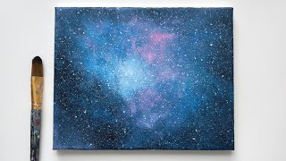 Easy Acrylic Painting for Beginners Galaxy | Galaxy Painting Tutorial Easy