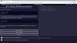 Basic JavaScript (32/111) | Understand String Immutability | freeCodeCamp