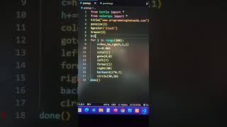 Python turtle graphics 3d Animation| Python Programming