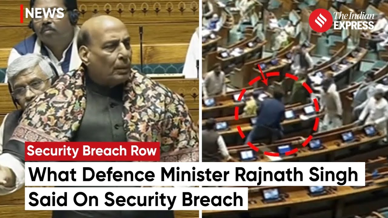 Rajnath Singh Speaks On Lok Sabha Security Breach As Opposition Stages ...