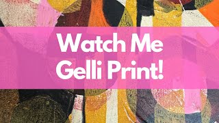 Awesome Abstract Art: Printing With A Gelli Plate On Paper