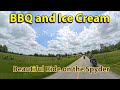 Riding the Spyder With Friends for BBQ and Ice Cream