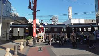 【近鉄電車】普通　瓢箪山駅到着