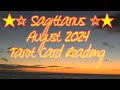 Sagittarius August 2024. Feeling It The Flicker of Passion. Tarot Card Reading.