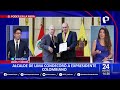 Rafael López Aliaga condecora a Álvaro Uribe con medalla de la ciudad de Lima