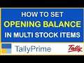 How to Set Opening Balance In Multi Stock Item in TallyPrime | #Shorts #YoutubeShorts