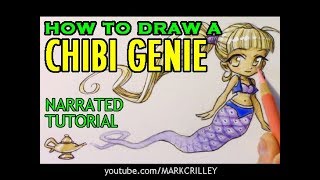 How to Draw a Chibi "Genie of the Lamp"