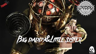 4K [Unboxing]Bioshock|Threezero – 1/6 Big Daddy and Little Sister Figure