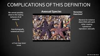 Speciation - Lecture 1 - BIO108