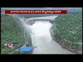 srisailam dam 10 gates opened due to heavy inflow beautiful visuals of srisailam project v6 news