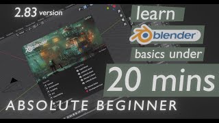 Learn BLENDER 2.83 LTS basics in 20 MINUTES | Blender for Beginners