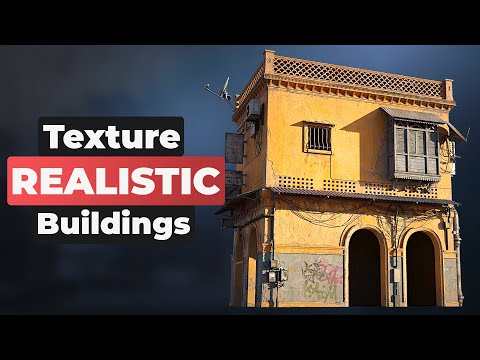 How to texture REALISTIC buildings in Blender #b3d