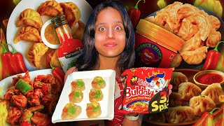 I Only Ate SPICY Momos For 24 Hours 🔥🔥 *DIFFICULT*