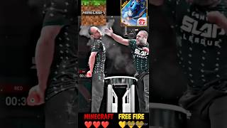free fire vs Minecraft funny 🤣 video #minecraft #freefire #bgmi #shorts