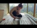 young girl designs and builds a beautiful bamboo house in the forest lý thị sếnh