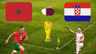 Morocco vs Croatia - World Cup Qatar 2022 المغرب ضد كرواتيا كأس العالم قطر PES 2021