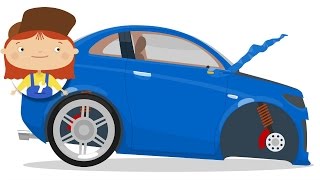 Doctor McWheelie & a Blue Car for Kids. Cars Cartoons for Children