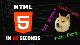 HTML explained in 60 seconds