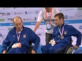 men s 150m individual medley sm3 victory ceremony 2014 ipc swimming european championships