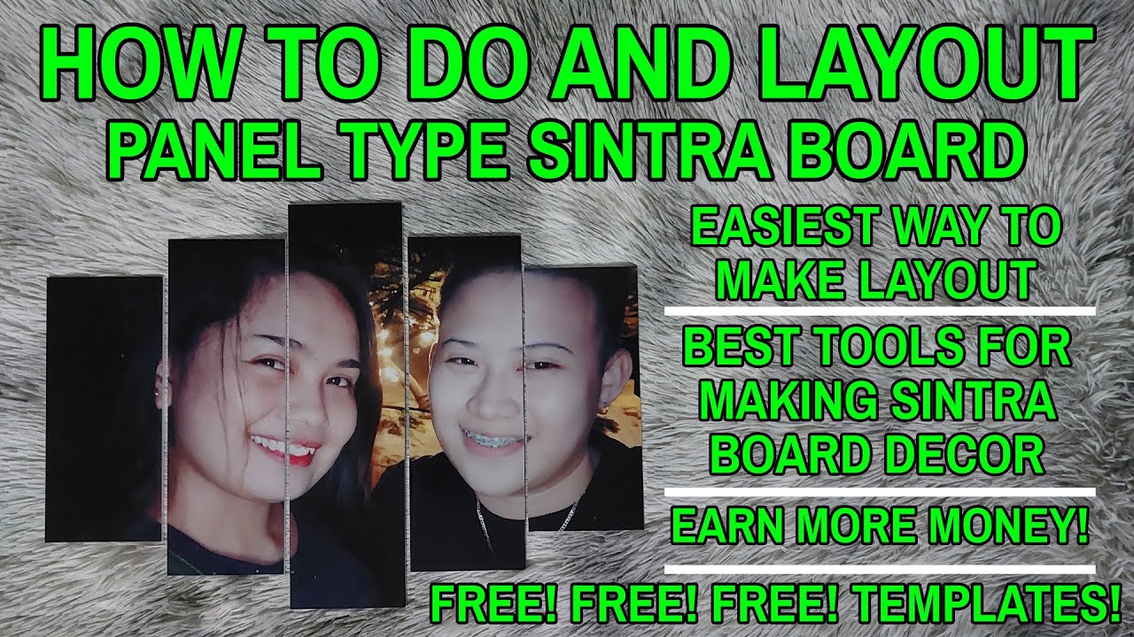 How To Make Layout And To Do A3 Panel Type Sintra Board Wall Decor