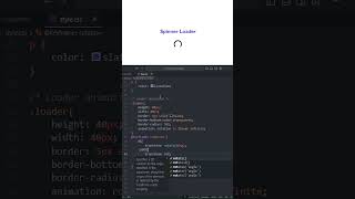CSS Spinner Loader Animation Tutorial | Create Smooth Loading Animations with HTML & CSS