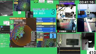 【緊急地震速報-予報発表】令和6年3月2日03時38分発生　千葉県南部　最大震度3