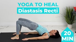 Diastasis Recti Yoga with Postpartum Diastasis Recti Exercises / 20 Minute Postnatal Yoga