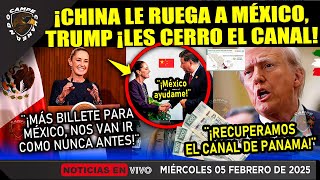 TRUMP LES CANCELA CANAL DE PANAMA ¡CHINA LE RUEGA A MÉXICO! SHEINBAUM GANA ¡DE ÚLTIMA HORA!