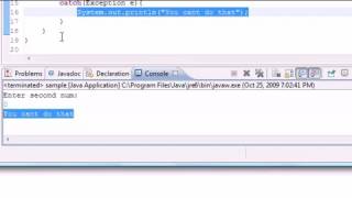 Java Programming Tutorial 82 Exception Handling