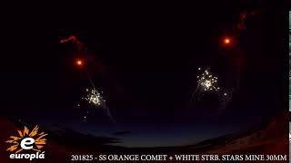 201825   SS ORANGE COMET + WHITE STRB  STARS MINE 30MM