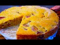 Delicious Rhubarb Cake: Flavorful Classic Sponge Cake w. Rhubarb - Recipe # 188