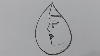 crying girl drawing | how to draw a girl step by step | رسم بنات کیوت بالرصاص خطوة بخطوة للمبتدئین