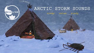 ❄️ Epic Blizzard, Howling Wind & Fireplace┇Sounds for Sleep