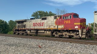 BNSF 6589 leading a loaded tanker train on 7/22/23