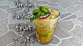 วิธีทำม็อกเทล Virgin Passion Fruit Mojito ง่ายๆ