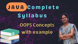 OOPS concepts with examples|| 4 || JAVA COURSE in telugu