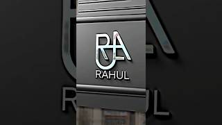 RAHUL NAME LOGO DESIGN PART 12 #shorts720p #logodesign #rahul