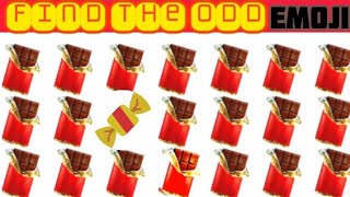 find the odd emoji chocolate 🍫 quiz games | hard,medium ,level