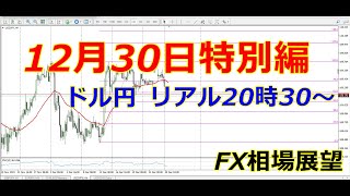 なぜかよく当たる相場ドル円12月30リアル展望　20時