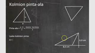 Kurssi 2: Kuvioiden geometria, osa15: Kolmion pinta-ala