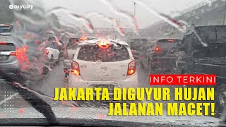 Imbas Hujan Malam Hari Hingga Pagi, Jalan di Jakarta Macet