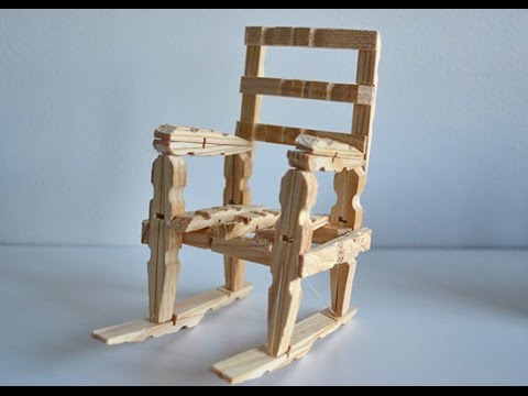 How to Make a Wood Rocking Chair with Clothespins Tutorial How to Make a Wood Rocking Chair with Clothespins Tutorial